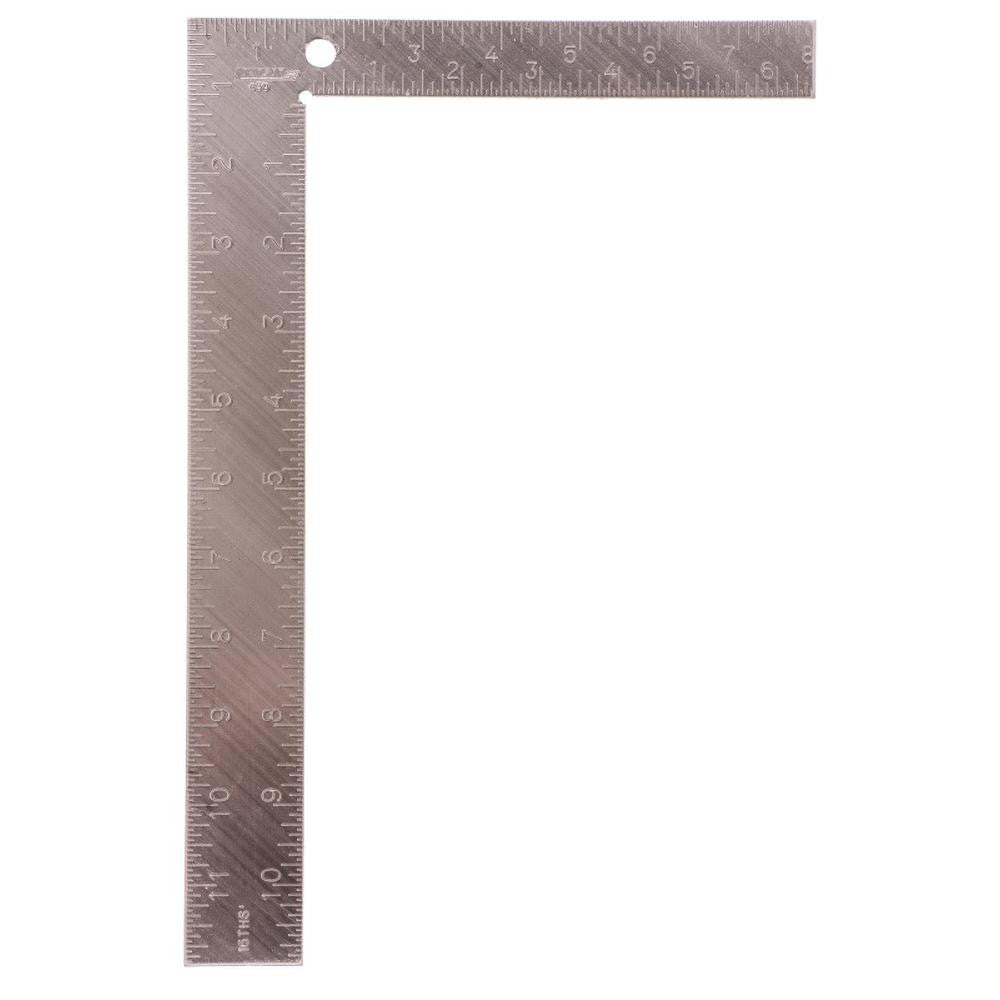 Johnson Level & Tool 430 12" Blade Length x 8" Base Length, Epoxy Finish, Steel Carpenters' Square
