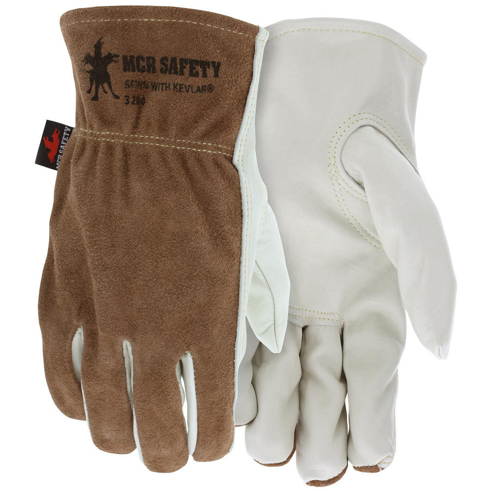 MCR Safety 3204S Work Gloves Memphis® 3204, Size Small, Cowhide Leather Lined, Cowhide Leather, General Purpose