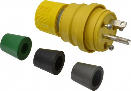 Value Collection 14W33 Locking Inlet Plug, Industrial, 5-20, 125V, Yellow