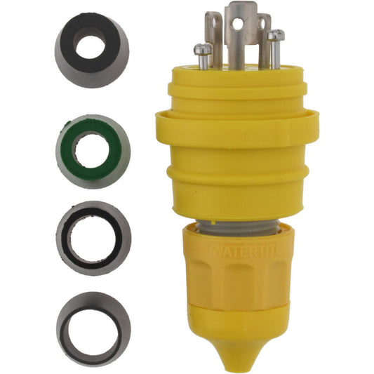 Value Collection 24W47 Locking Inlet Plug, Industrial, L5-15, 125V, Yellow