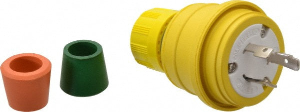 Value Collection 26W47 Locking Inlet Plug, Industrial, L5-20, 125V, Yellow