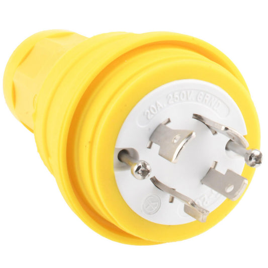 Value Collection 26W75 Locking Inlet Plug, Industrial, L15-20, 250V, Yellow