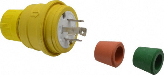 Value Collection 26W76 Locking Inlet Plug, Industrial, L16-20, 480V, Yellow