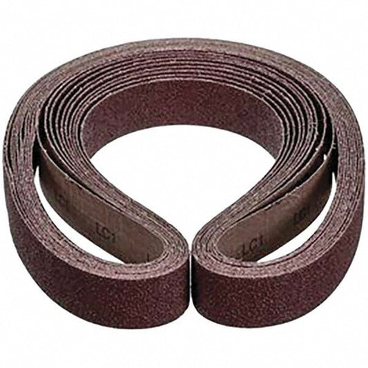 3M 7010326185 Abrasive Belt 1-1/2" Wide, 60" Long, 36 Grit, Aluminum Oxide