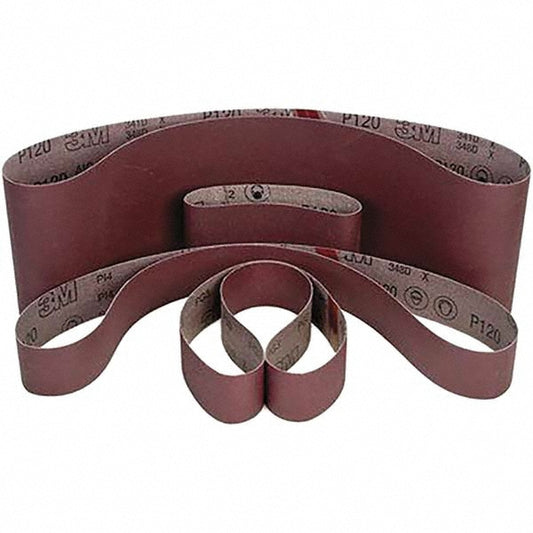 3M 7010361757 Abrasive Belt 2" Wide, 60" Long, 36 Grit, Aluminum Oxide