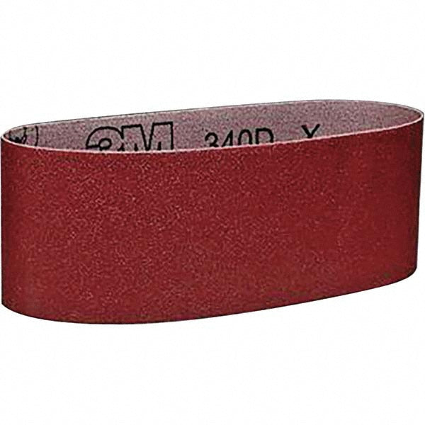 3M 7010308454 Abrasive Belt 3" Width, 120 Grit, Aluminum Oxide