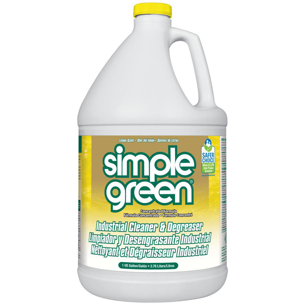 Simple Green 3010200614010 Industrial Cleaner & Degreaser Lemon Scent, 1 gal Bottle