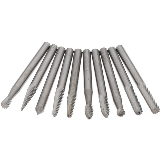 Boro Park Cutting Tools 73241440 10 Pc Single Cut Burr Set