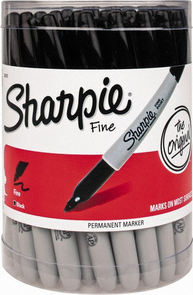 Sharpie 35010 Wet Surface Pen Marker Black, AP Non-Toxic, Fine Point