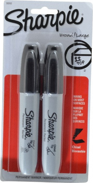 Sharpie 38262PP Wet Surface Pen Marker Black, AP Non-Toxic, Chisel Point