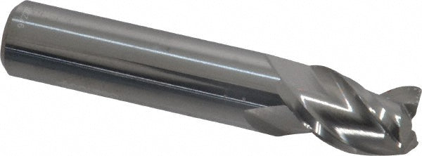 Accupro 73294662 Corner Radius End Mill 3/8" Dia, 5/8" LOC, 0.015" Radius, 3 Flutes, Solid Carbide