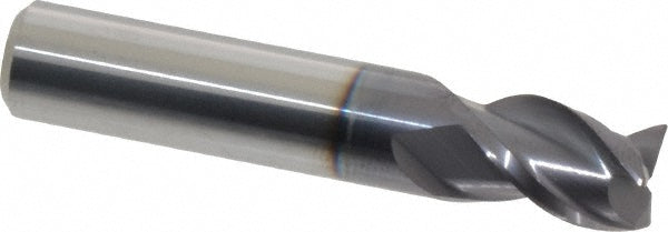 Accupro 73294860 Corner Radius End Mill 3/8" Dia, 5/8" LOC, 0.015" Radius, 3 Flutes, Solid Carbide