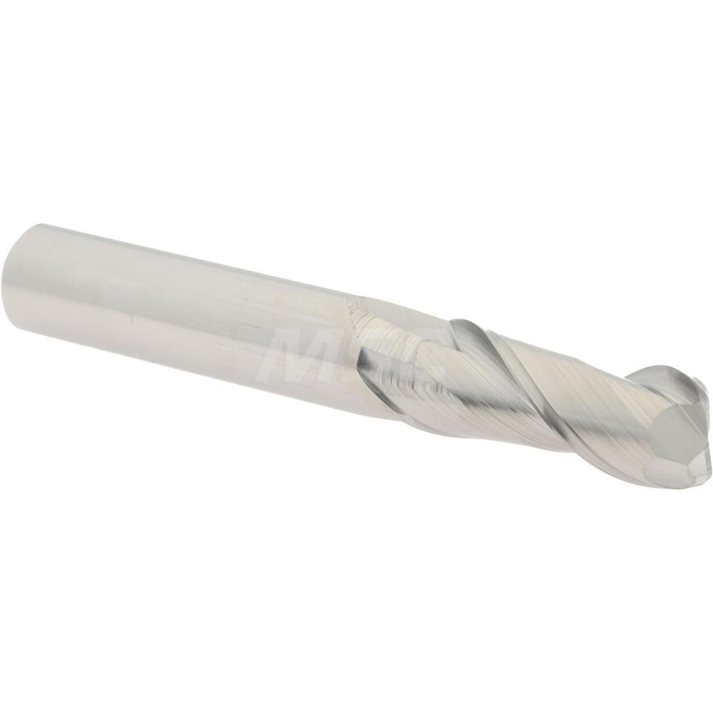 Accupro 73295248 Corner Radius End Mill 3/8" Dia, 7/8" LOC, 0.06" Radius, 2 Flutes, Solid Carbide