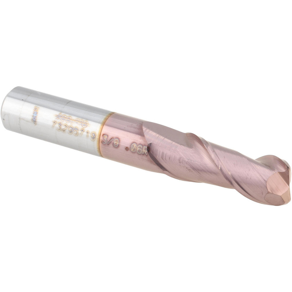 Accupro 73295719 Corner Radius End Mill 3/8" Dia, 7/8" LOC, 0.0600" Radius, 2 Flute, Solid Carbide