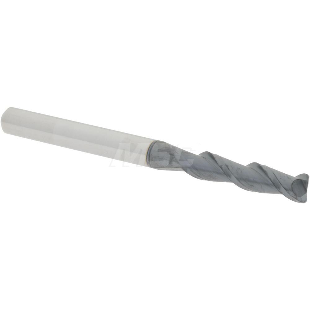 Accupro 73295974 Corner Radius End Mill 1/8" Dia, 1/2" LOC, 0.015" Radius, 2 Flutes, Solid Carbide