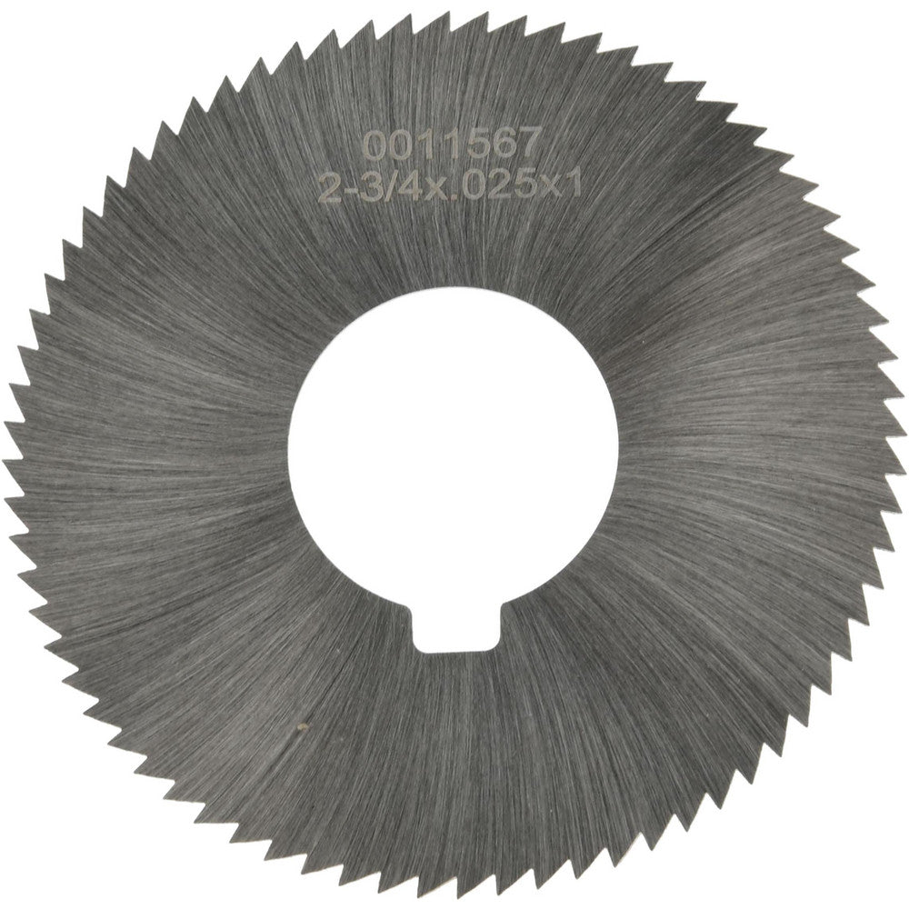 Martindale Electric Co. OSSC02572 Slitting & Slotting Saw 2-3/4" Dia, 0.025" Thick, 1" Arbor Hole, 72 Teeth, High Speed Steel