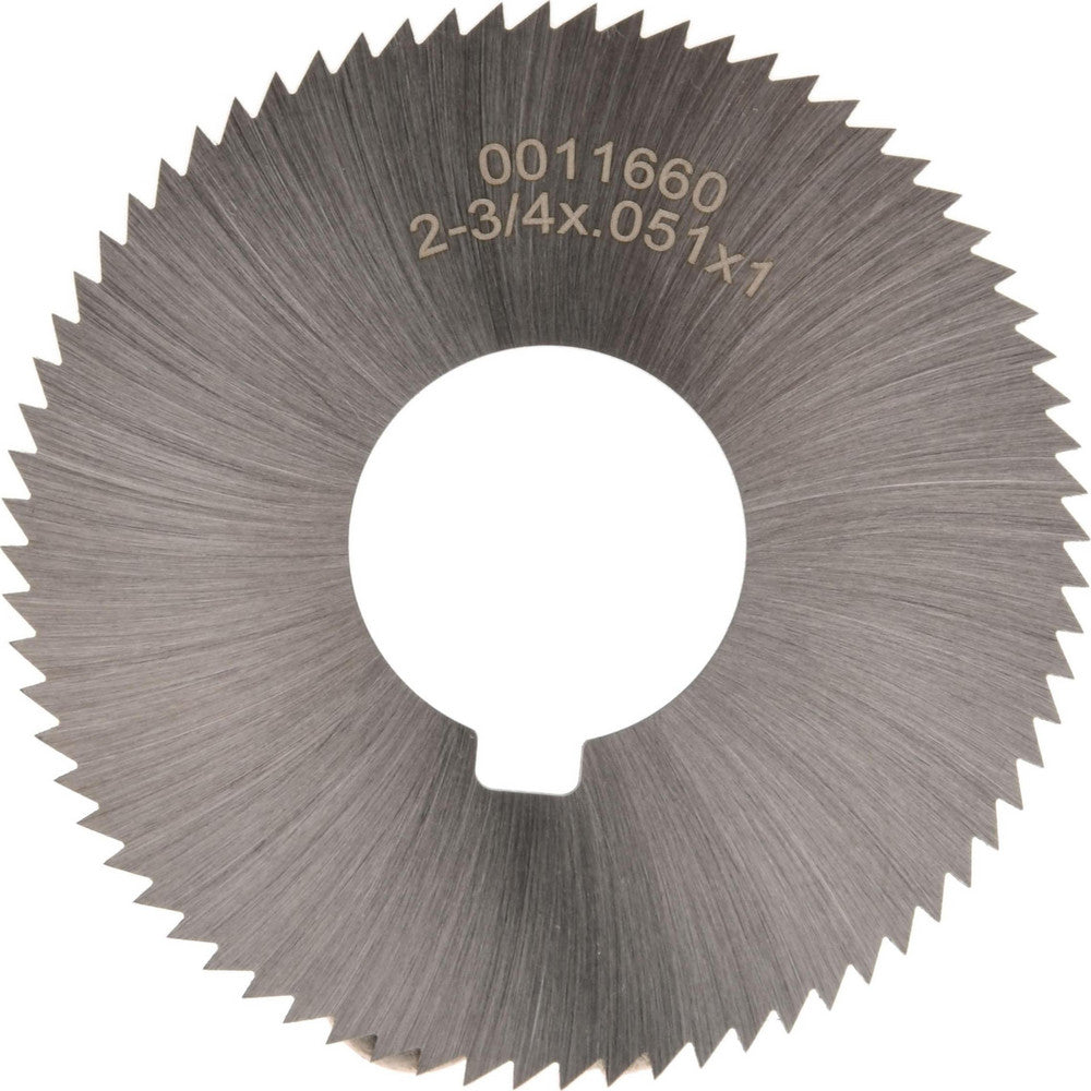 Martindale Electric Co. OSSC05172 Slitting & Slotting Saw 2-3/4" Dia, 0.051" Thick, 1" Arbor Hole, 72 Teeth, High Speed Steel