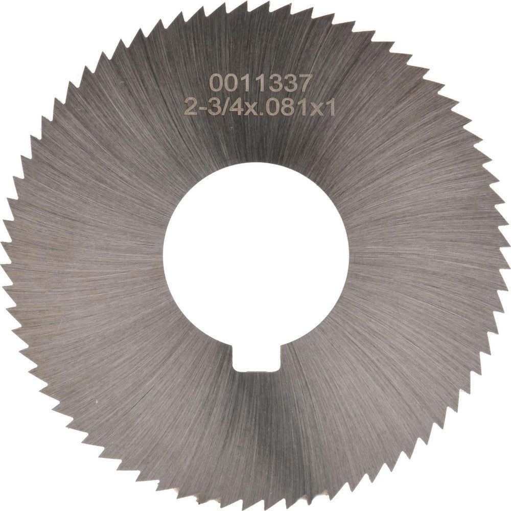 Martindale Electric Co. OSSC08172 Slitting & Slotting Saw 2-3/4" Dia, 0.081" Thick, 1" Arbor Hole, 72 Teeth, High Speed Steel