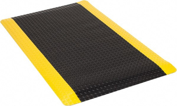 Wearwell 497.1x3x5BYL Anti-Fatigue Mat 5' Long, 3' Wide, 1 Thick, Vinyl, Beveled Edges, Medium-Duty