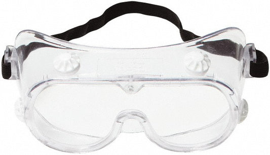 3M 7000002378 Safety Goggles Chemical Splash, Clear Polycarbonate Lenses