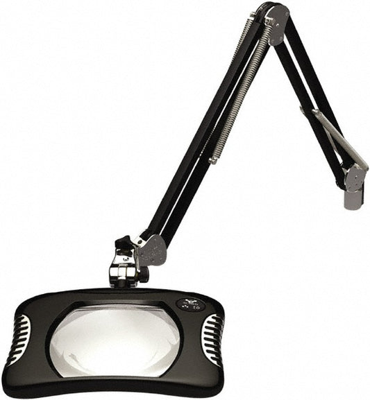 O.C. White 82400-4-B Task Light LED, 43" Reach, Swing Arm, Clamp-On, Black