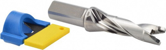Iscar 3260101 Replaceable-Tip Drill 0.866 to 0.902" Dia, 2.6" Max Depth, 1" Weldon Flat Shank