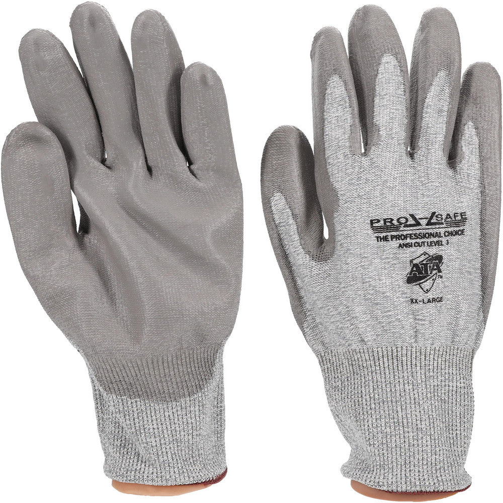 PRO-SAFE GLA-C3-XXL Cut-Resistant & Puncture-Resistant Gloves PRO-SAFE Size 2X-Large, ANSI Cut A3, ANSI Puncture 2, Polyurethane, HPPE