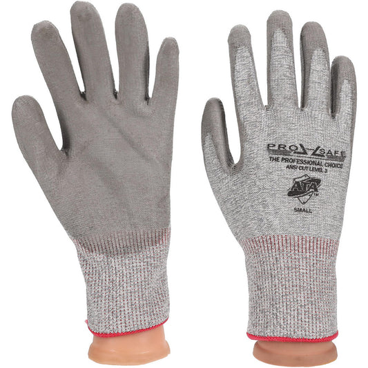 PRO-SAFE GLA-C3-S Cut-Resistant & Puncture-Resistant Gloves PRO-SAFE Size Small, ANSI Cut A3, ANSI Puncture 2, Polyurethane, HPPE