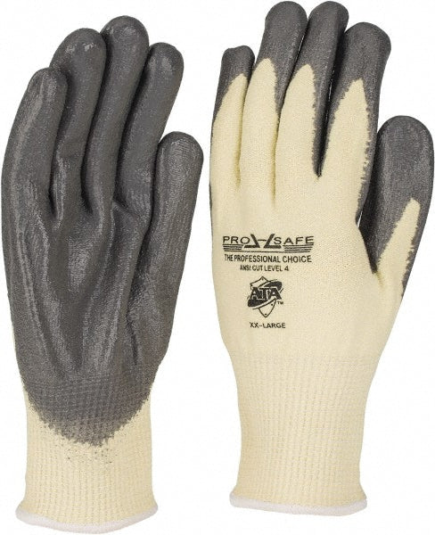 PRO-SAFE GLA-C1-XXL Cut-Resistant & Puncture-Resistant Gloves PRO-SAFE Size 2X-Large, ANSI Cut A4, ANSI Puncture 2, Polyurethane, Kevlar