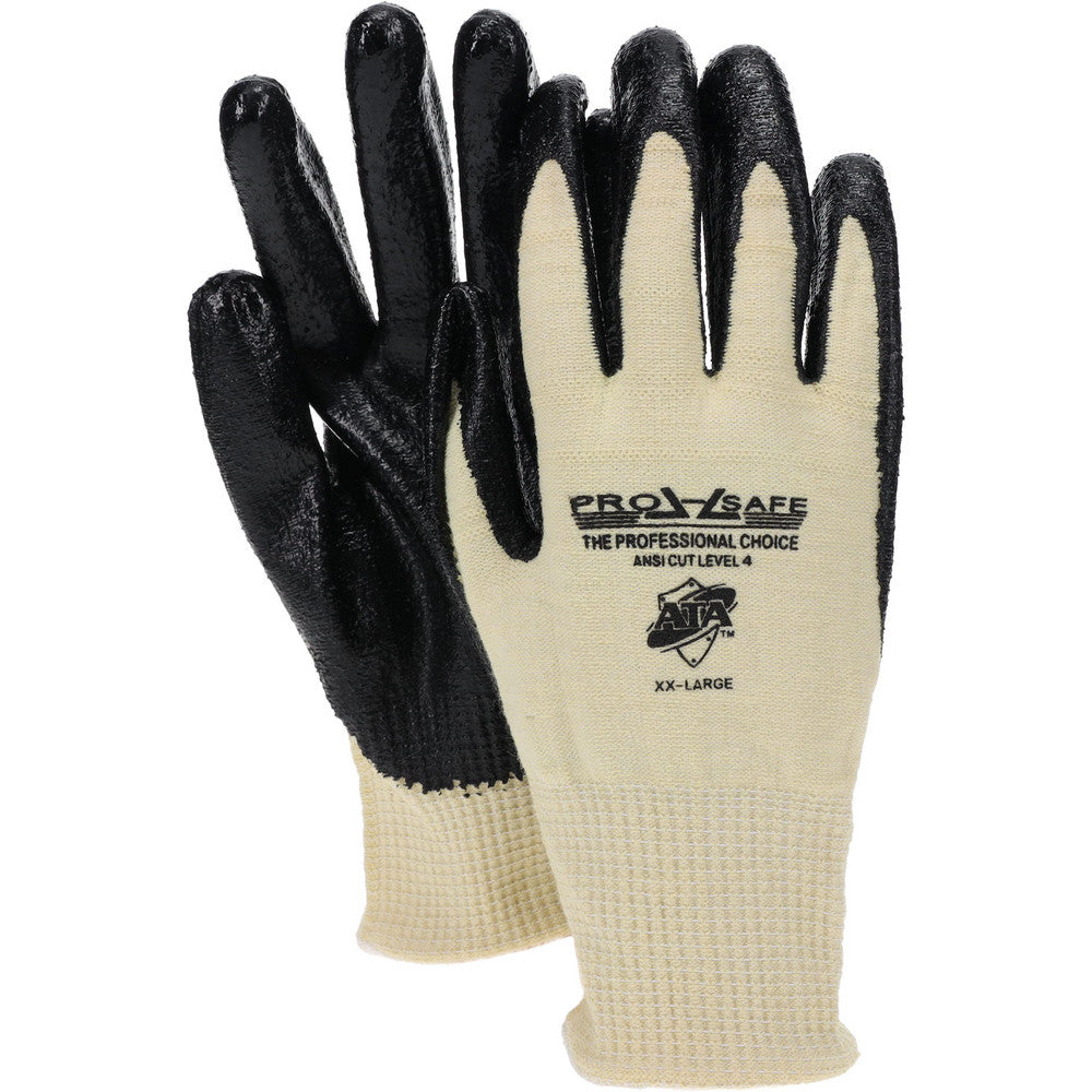 PRO-SAFE GLA-C2-XXL Cut-Resistant & Puncture-Resistant Gloves PRO-SAFE Size 2X-Large, ANSI Cut A4, ANSI Puncture 2, Nitrile, Kevlar