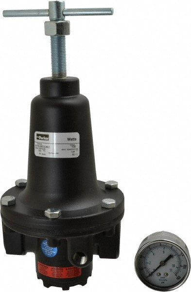 Parker R119-06CG/M2 Compressed Air Regulator 3/4" NPT, 300 Max psi, Heavy-Duty T-Handle