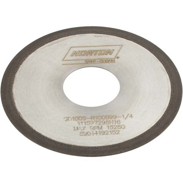 Norton 69014192152 Surface Grinding Wheel 4" Dia, 1/32" Thick, 1-1/4" Hole, 100 Grit