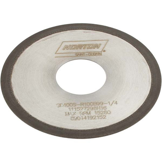 Norton 69014192152 Surface Grinding Wheel 4" Dia, 1/32" Thick, 1-1/4" Hole, 100 Grit