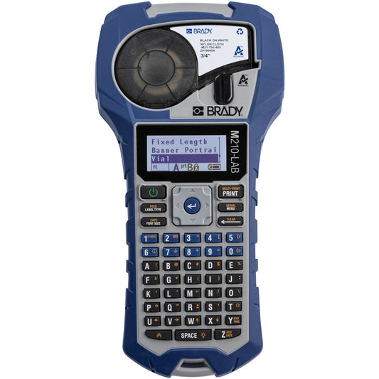 Brady 152261 Electronic Label Makers Type Handheld Printer/Industrial Label Maker  Label Maker Type Thermal Transfer  Print Color Capability Single Color  Power Source Battery  Connectivity None  Resolution 203 dpi