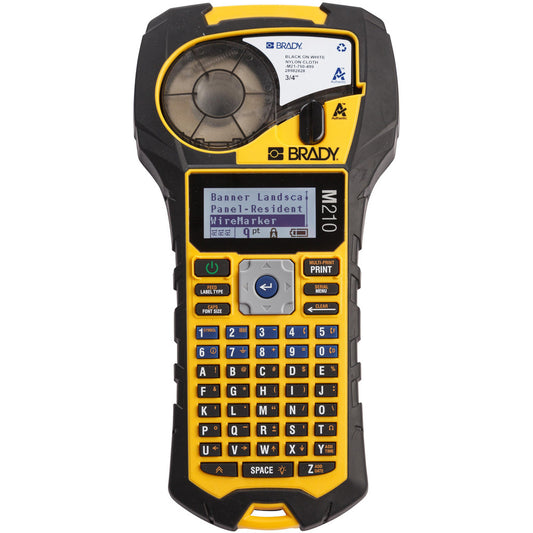 Brady 152260 Electronic Label Makers Type Handheld Printer/Industrial Label Maker  Label Maker Type Thermal Transfer  Print Color Capability Single Color  Power Source Battery  Connectivity None  Resolution 203 dpi