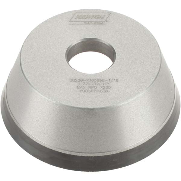 Norton 69014191638 Tool & Cutting Grinding Wheel 5" Dia, 220 Grit, Type 11