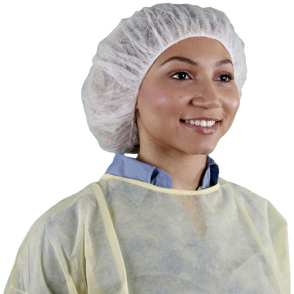 PRO-SAFE KM-110NWI-10-21-WHITE Disposable Beard & Head Covers Product Type Bouffant  Type Bouffant  Size Universal  Material Polypropylene  ISO Class 6  Hood Type None