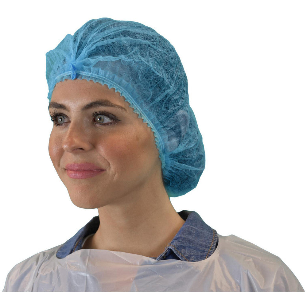 PRO-SAFE KM-110NWI-10-28-BLUE Disposable Beard & Head Covers Product Type Bouffant  Type Bouffant  Size Universal  Material Polypropylene  ISO Class 6  Hood Type None