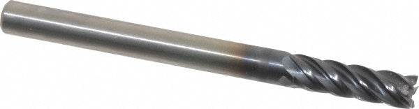 Kennametal 4048711 Square End Mill 3/16'' Dia, 5/8'' LOC, 3/16'' Shank Dia, 2-1/4'' OAL, 5 Flutes, Solid Carbide