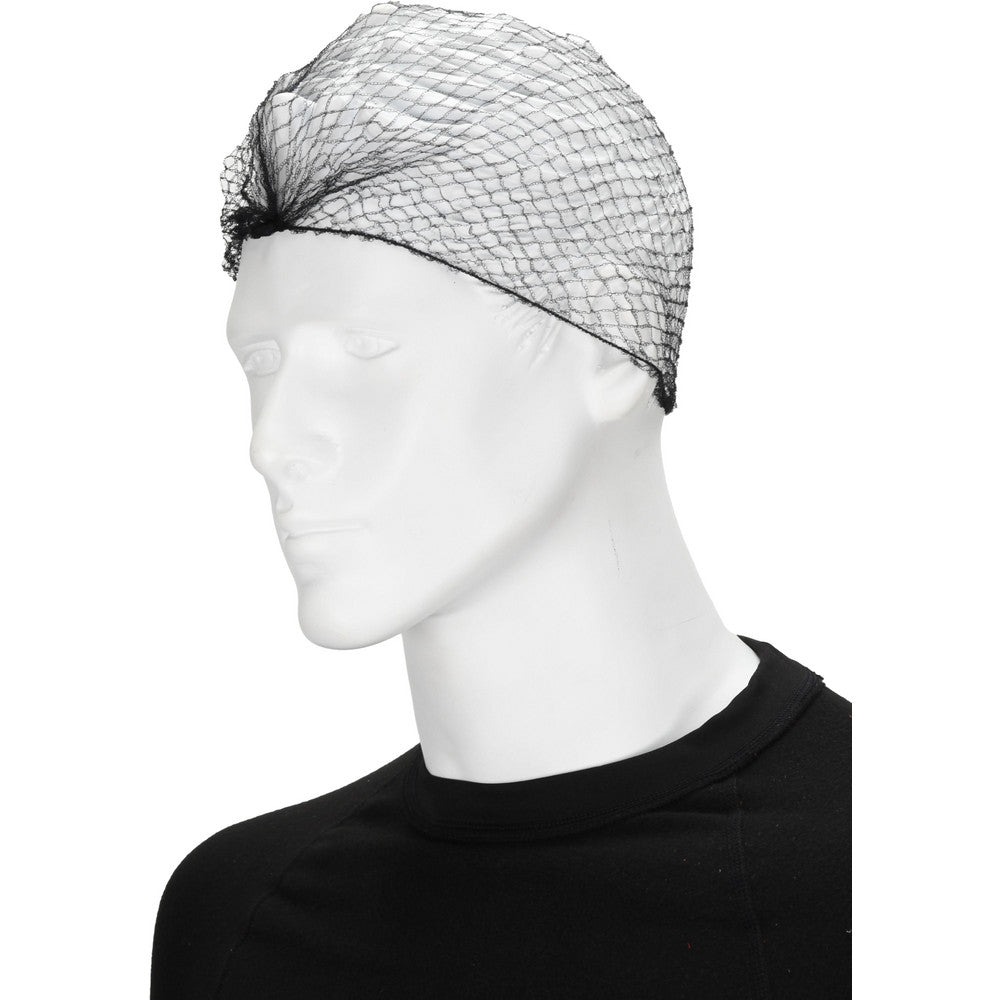 PRO-SAFE KM-75-20-BLACK Hairnet Black, Size 20", Pack