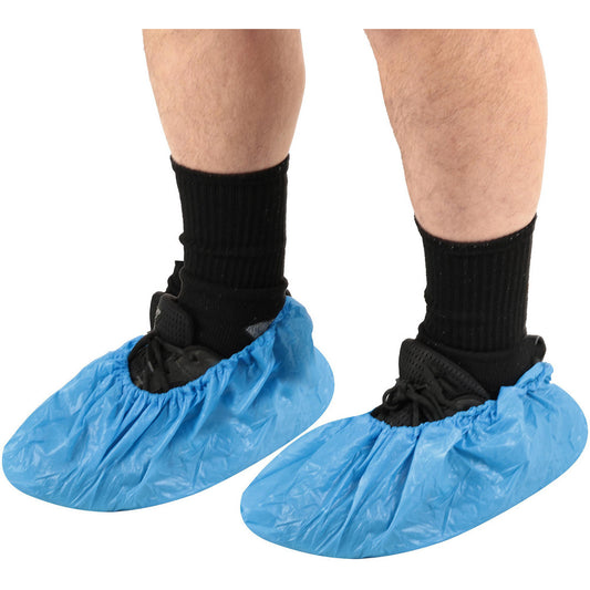 PRO-SAFE KM-SC-CPE-LRG-BLUE Shoe Cover Blue, Large, Chemical and Water resistant, Pack