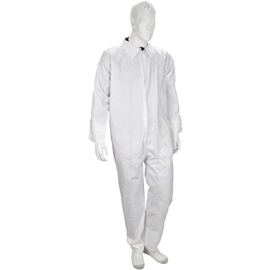 PRO-SAFE KM-CVL-KG-5XL Disposable Coveralls Size 5X-Large, 1.6 oz, Film Laminate, Zipper Closure