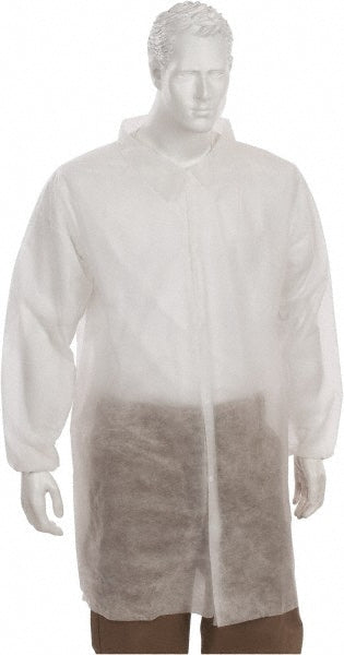 PRO-SAFE KM-LC0-WE-NW-HD-5XL-WHITE Pack of (30) Size 5XL White Lab Coats without Pockets