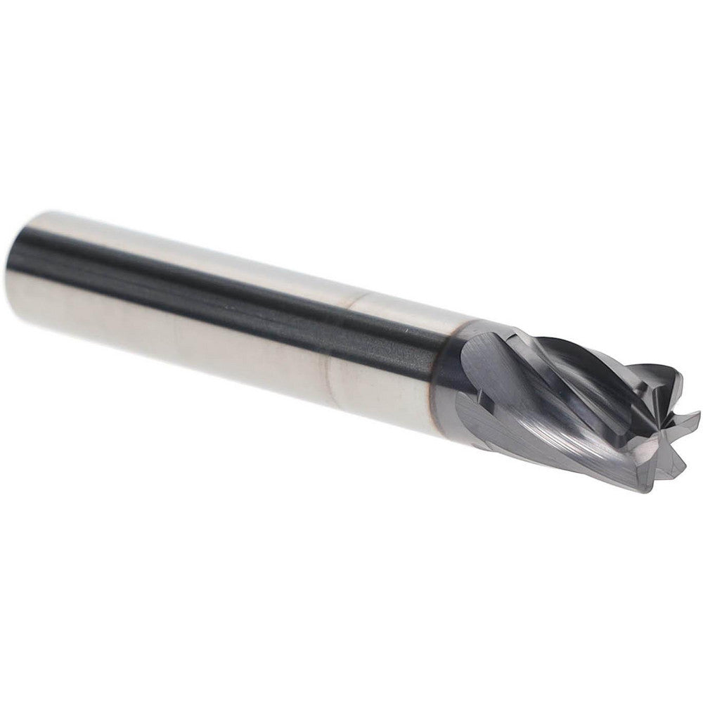 Accupro 2500118 Corner Radius End Mill 3/8" Dia, 1/2" LOC, 0.0300" Radius, 6 Flute, Solid Carbide