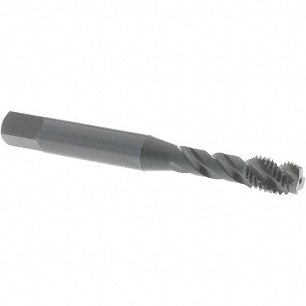 OSG 34300601 M6x1.00, 3 Flute, 45&deg Helix, Modified Bottoming Chamfer, Oxide Finish, Vanadium High Speed Steel Spiral Flute STI Tap