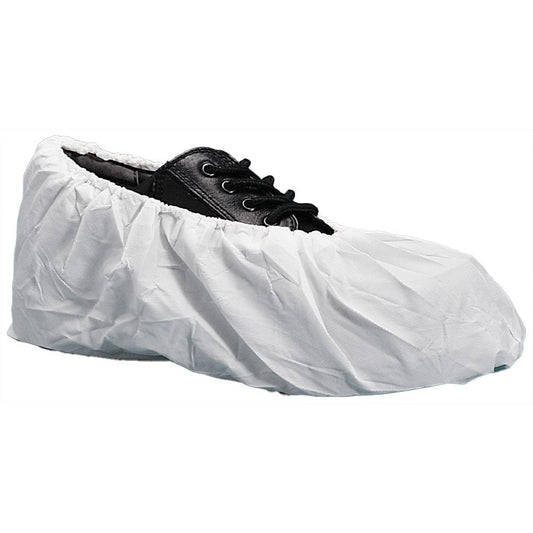 PRO-SAFE KM-SC-SS-LRG-WHITE Disposable Shoe & Boot Covers Cover Type Shoe Cover  Material Microporous Film  Fits Shoe Size Large  Resistance Features Water Resistant  Size Large  Sole Type Non Skid