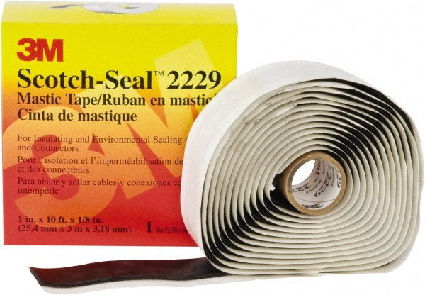 3M 7000006032 Electrical Tape 1" Wide, 10' Long, 125 mil Thick, Black