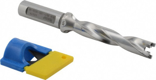 Iscar 3202460 Replaceable-Tip Drill 0.571 to 0.587" Dia, 2.95" Max Depth, 5/8" Flatted Shank