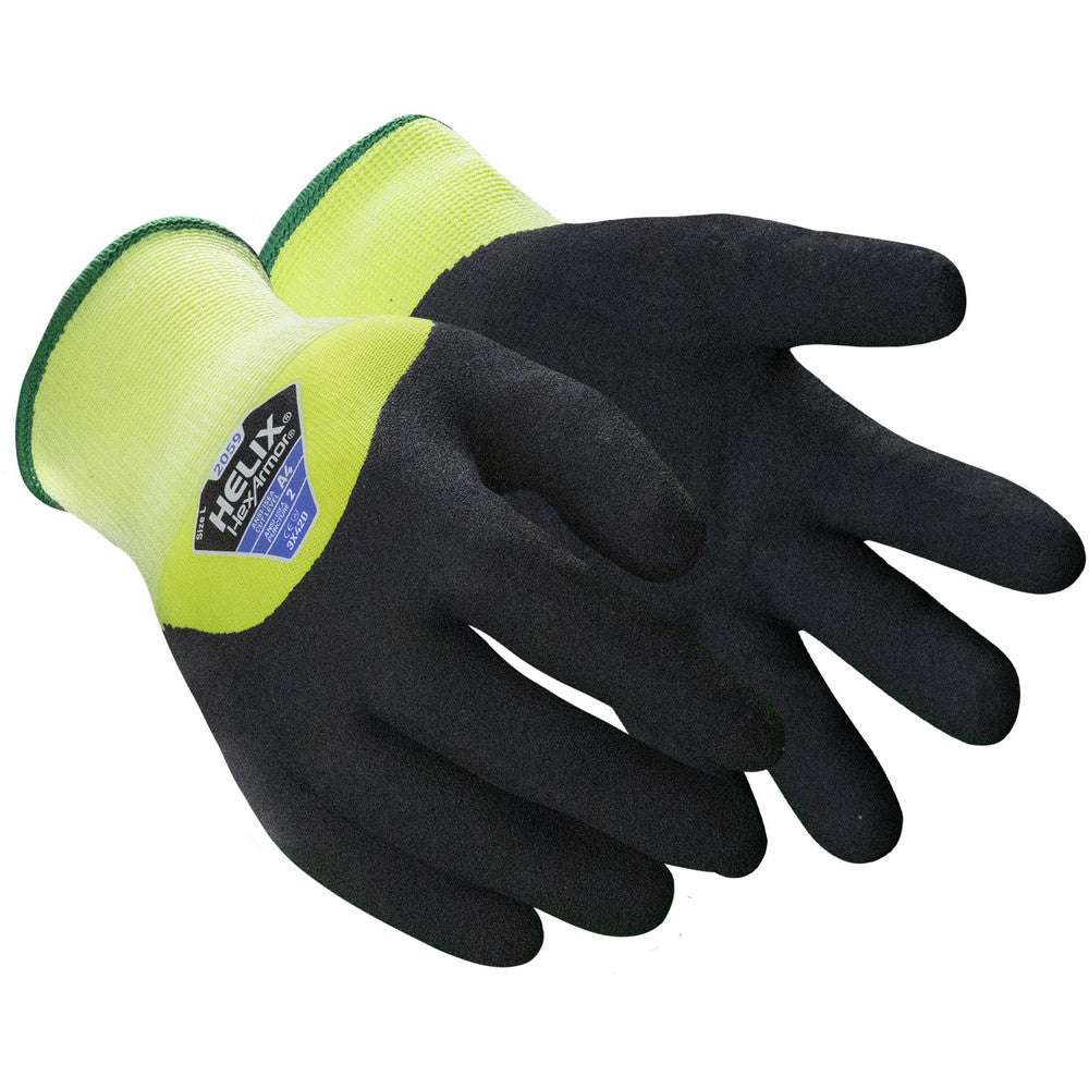 HexArmor 2059-XS (6) Cut, Puncture & Abrasion-Resistant Gloves Helix Helix 2059, Size X-Small, ANSI Cut A4, ANSI Puncture 2, Nitrile, Acrylic