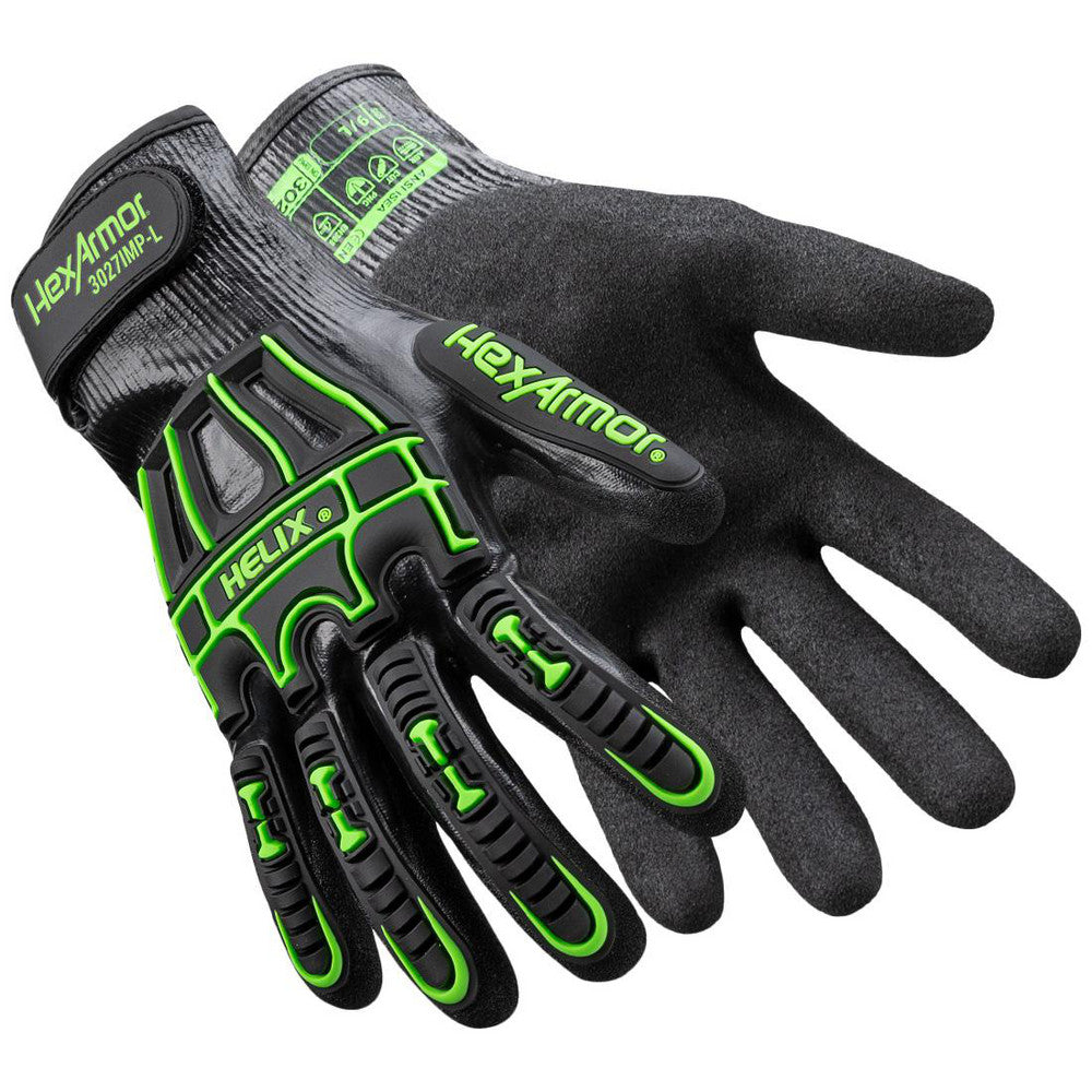 HexArmor 3027IMP-XL (10) Cut, Puncture & Abrasion-Resistant Gloves Helix Helix 3027IMP, Size X-Large, ANSI Cut A7, ANSI Puncture 3, Nitrile, HPPE Blend